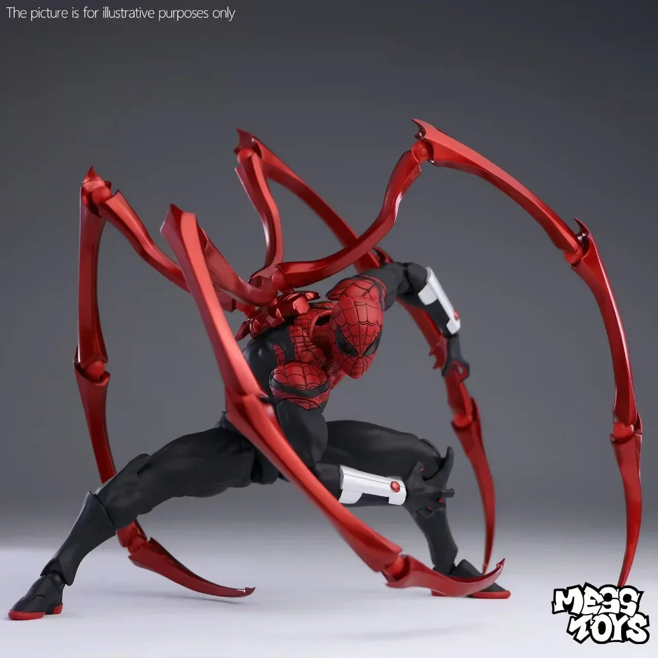 In Stock Mess Toys Superior Spider-Man – Peter Parker Doctor Octopus Version – Anime Action Figure Gift