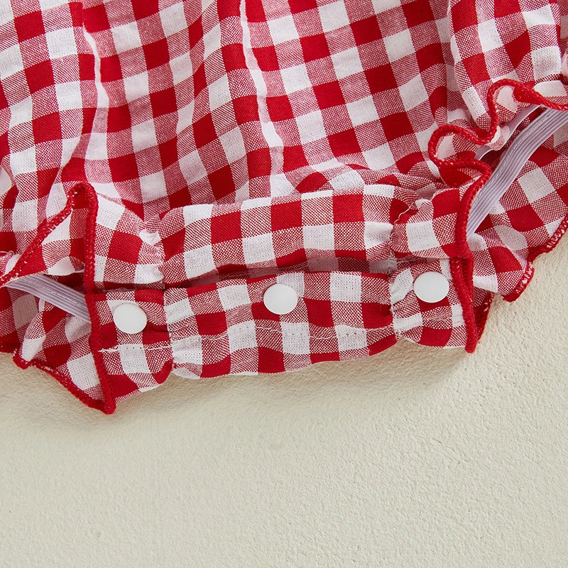 Toddler Girls Jumpsuit Sleeveless Round Neck Floral Print Ruffle Romper Playsuit Summer Outfit for Everyday Wear and Playtime