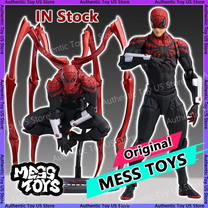 In Stock Mess Toys Superior Spider-Man – Peter Parker Doctor Octopus Version – Anime Action Figure Gift
